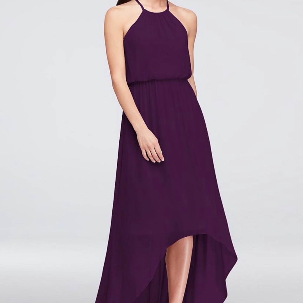 David’s Bridal High low brides maid dresses